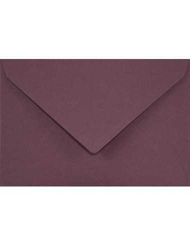 Busta da lettera colorata viola scuro C7 (8x12cm) gommata Sirio Color Vino 115g