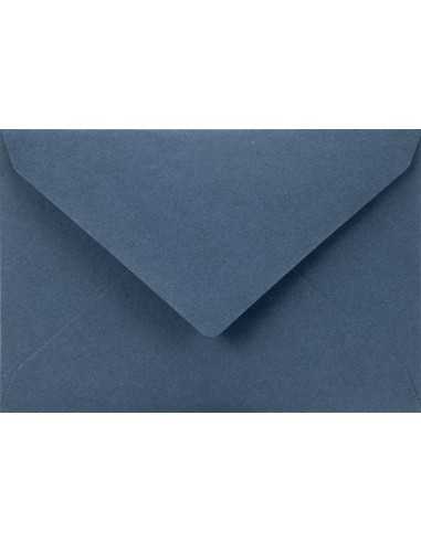 Busta da lettera colorata azzurro scuro C7 (8x12cm) gommata Sirio Color Blu 115g