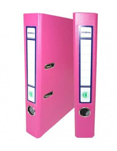 Raccoglitore PP Ekobox 50 mm rosa - 25 pezzi