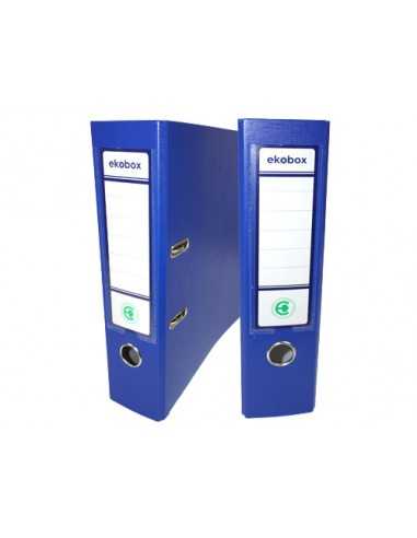 Raccoglitore PP Ekobox 80 mm azzurro - 20 pezzi