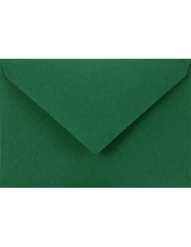 Busta da lettera colorata verde scuro C7 (8x12cm) gommata Sirio Color Foglia 115g