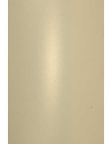 Carta metallizzata perlescente vaniglia 120g Aster Metallic Gold Ivory (72x100cm)