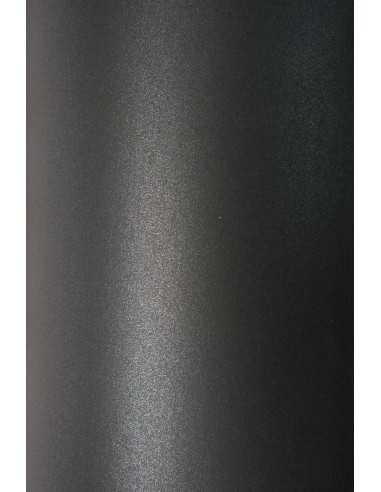 Carta metallizzata perlescente nero 120g Aster Metallic Black (70x100cm)