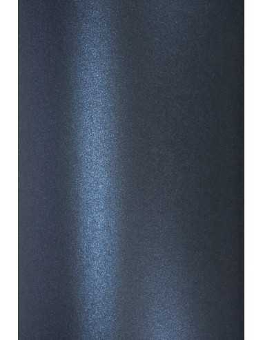 Carta metallizzata perlescente blu 250g Aster Metallic Queens Blue (72x100cm)