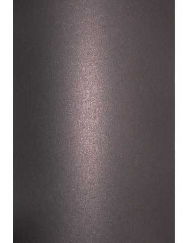 Carta metallizzata perlescente nero con rame 250g Aster Metallic Black Cooper (72x100cm)