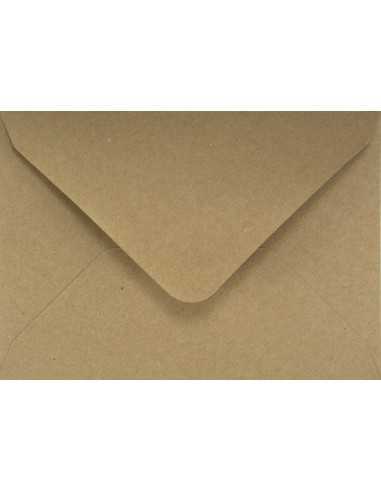 Busta da lettera ecologica marrone B6 (12,5x17,5cm) gommata EKO Kraft 100g