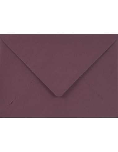 Busta da lettera colorata viola scuro B6 (12,5x17,5cm) gommata Sirio Color Vino 115g