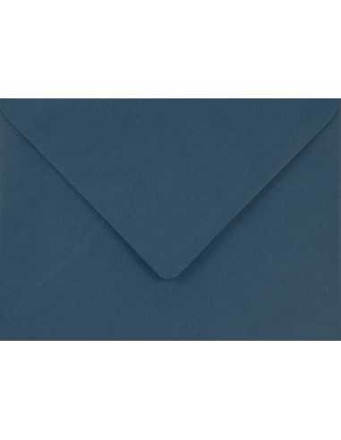 Busta da lettera colorata azzurro scuro B6 (12,5x17,5cm) gommata Sirio Color Blu 115g