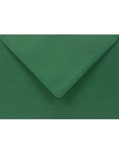 Busta da lettera colorata verde scuro B6 (12,5x17,5cm) gommata Sirio Color Foglia 115g