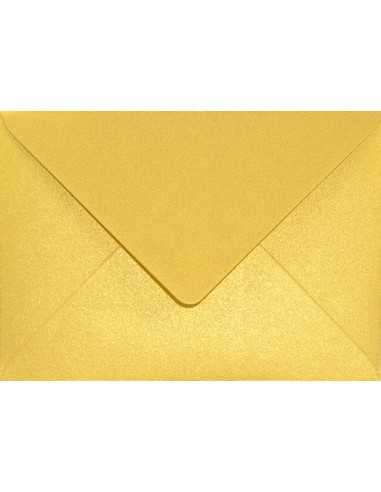 Busta da lettera metallizzata perlescente oro B6 (12,5x17,5cm) gommata Aster Metallic Cherish 120g