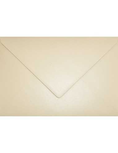 Busta da lettera metallizzata perlescente beige C5 (16,2x22,9cm) gommata Aster Metallic Sand 120g