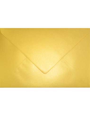 Busta da lettera metallizzata perlescente oro C5 (16,2x22,9cm) gommata Aster Metallic Cherish 120g