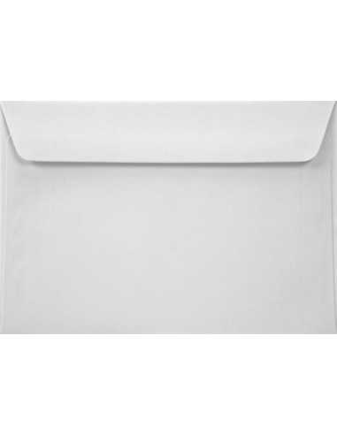 Busta da lettera strutturata righe bianco C6 (11,4x16,2cm) gommata Acquerello Bianco 100g