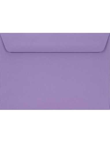 Busta da lettera colorata viola C6 (11,4x16,2cm) con strip adesivo Burano Violet 90g