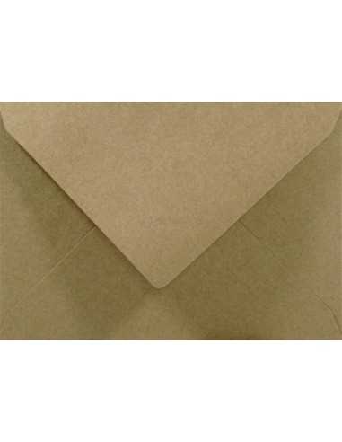 Busta da lettera ecologica marrone C6 (11,4x16,2cm) gommata EKO Kraft 100g