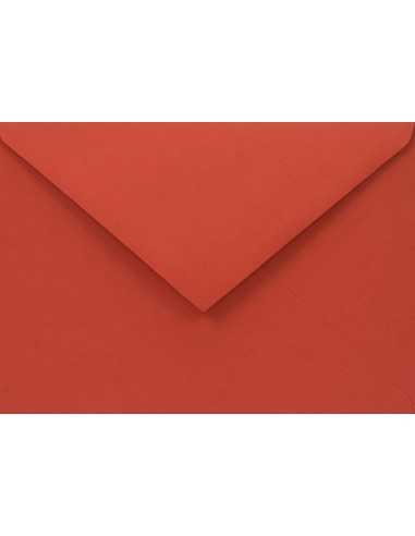 Busta da lettera colorata ecologica rosso C6 (11,4x16,2cm) gommata Woodstock Rosso 110g