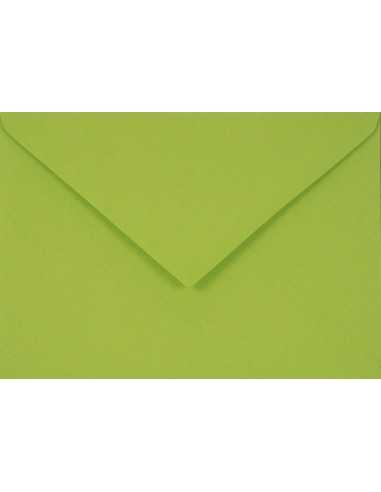 Busta da lettera colorata verde chiaro C6 (11,4x16,2cm) gommata Sirio Color Lime 115g