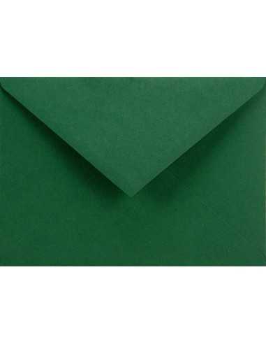 Busta da lettera colorata verde scuro C6 (11,4x16,2cm) gommata Sirio Color Foglia 115g