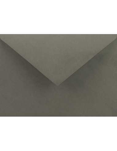 Busta da lettera colorata grigio scuro C6 (11,4x16,2cm) gommata Sirio Color Anthracite 115g