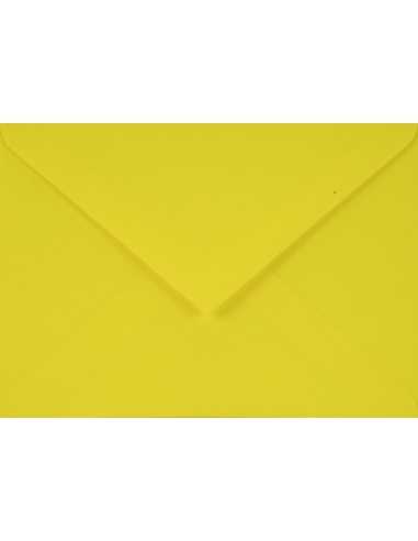 Busta da lettera colorata giallo C6 (11,4x16,2cm) gommata Sirio Color Limone 115g