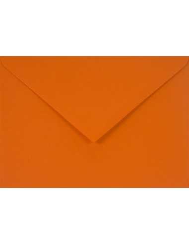 Busta da lettera colorata arancione C6 (11,4x16,2cm) gommata Sirio Color Arancio 115g