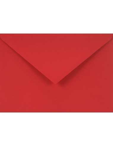 Busta da lettera colorata rosso C6 (11,4x16,2cm) gommata Sirio Color Lampone 115g