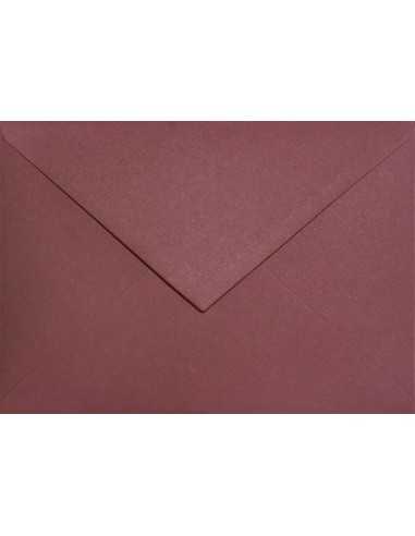 Busta da lettera colorata ecologica bordeaux C6 (11,4x16,2cm) gommata Keaykolour Carmine 120g