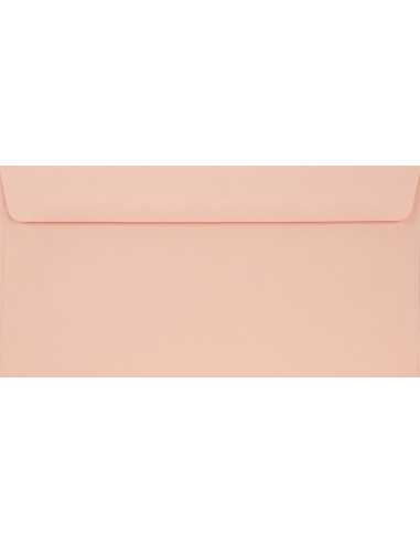 Busta da lettera colorata rosa chiaro DL (11x22cm) con strip adesivo Burano Rosa 90g