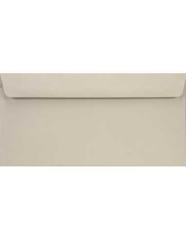 Busta da lettera colorata grigio chiaro DL (11x22cm) gommata Burano Grigio 90g