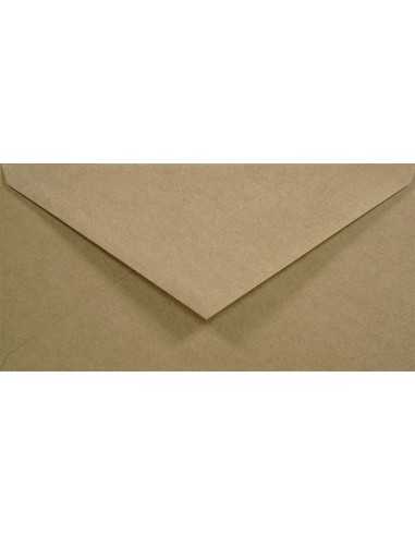 Busta da lettera ecologica marrone DL (11x22cm) gommata EKO Kraft 100g