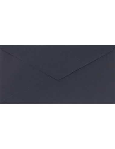 Busta da lettera colorata blu scuro DL (11x22cm) gommata Sirio Color Dark Blue 115g