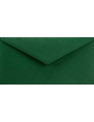 Busta da lettera colorata verde scuro DL (11x22cm) gommata Sirio Color Foglia 115g