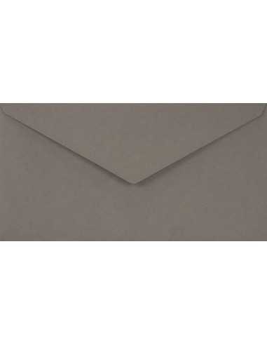 Busta da lettera colorata grigio DL (11x22cm) gommata Sirio Color Pietra 115g