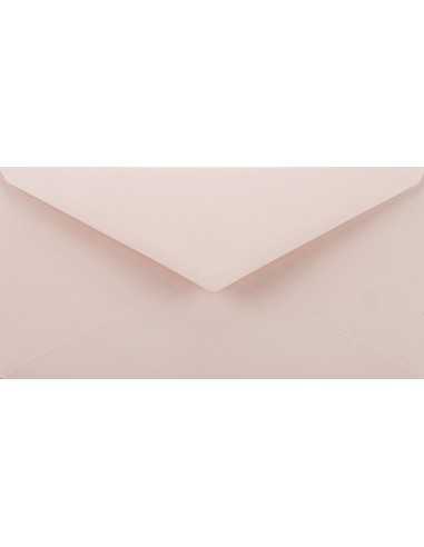 Busta da lettera colorata rosa pallido DL (11x22cm) gommata Sirio Color Nude 115g