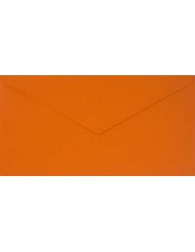 Busta da lettera colorata arancione DL (11x22cm) gommata Sirio Color Arancio 115g