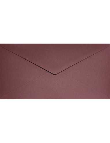 Busta da lettera colorata ecologica bordeaux DL (11x22cm) gommata Keaykolour Carmine 120g