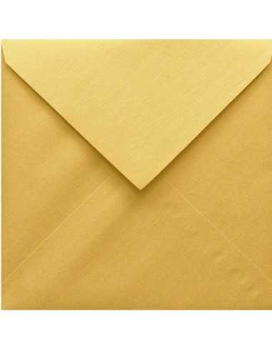 Busta da lettera metallizzata perlescente quadrata oro (17x17cm) gommata Stardream Gold 120g