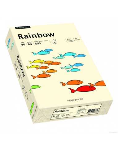 Carta colorata crema 160g Rainbow - conf. 250 fogli A4