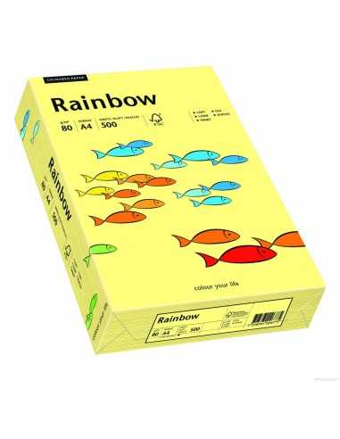 Carta colorata giallo chiaro 160g Rainbow - conf. 250 fogli A4