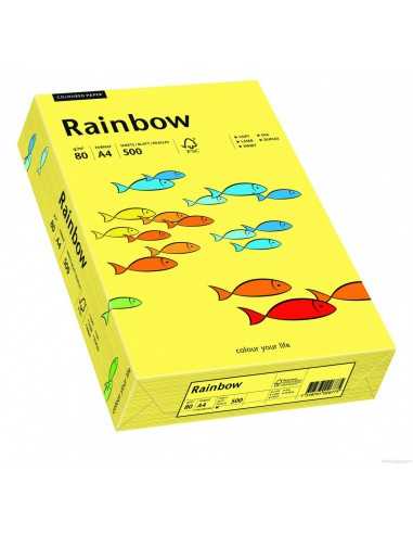 Carta colorata giallo 160g Rainbow - conf. 250 fogli A4