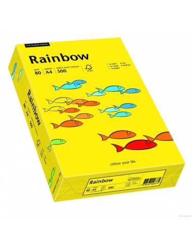 Carta colorata giallo scuro 160g Rainbow - conf. 250 fogli A4