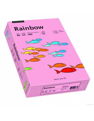 Carta colorata rosa 160g Rainbow - conf. 250 fogli A4