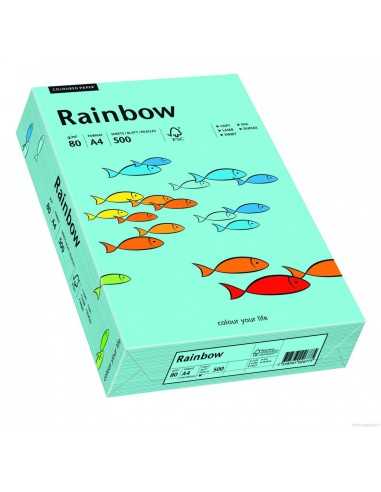 Carta colorata verde mare 160g Rainbow - conf. 250 fogli A4