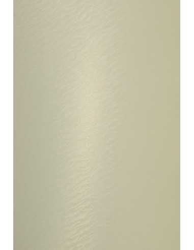 Carta metallizzata perlescente vaniglia onde 250g Aster Metallic Gold Ivory Sea - conf. 10 fogli A4