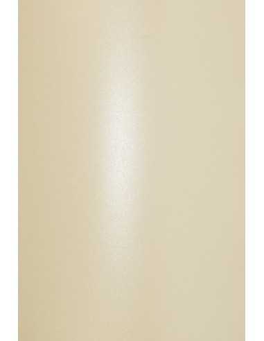 Carta metallizzata perlescente crema 300g Aster Metallic Cream - conf. 10 fogli A4