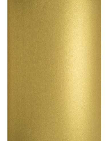 Carta metallizzata perlescente oro 120g Curious Metallics Super Gold - conf. 10 fogli A4