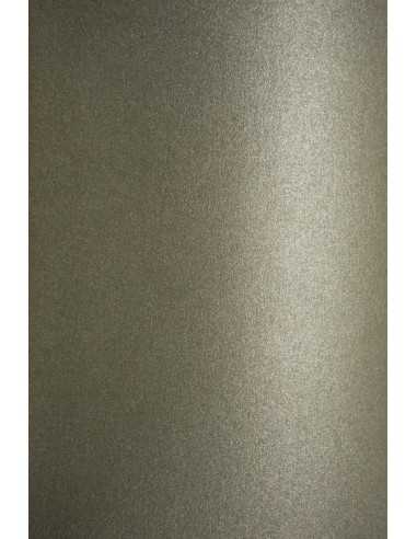 Carta metallizzata perlescente grigio 120g Curious Metallics Ionised - conf. 10 fogli A4