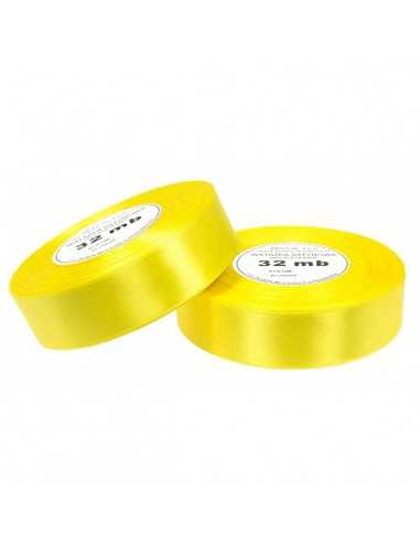 Nastro satin giallo (25mm) 32m