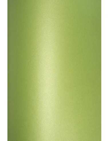 Carta metallizzata perlescente verde 120g Cocktail Mojito - conf. 10 fogli A4