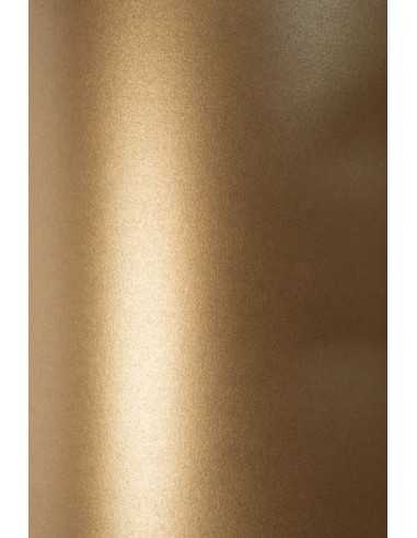 Carta metallizzata perlescente marrone 125g Sirio Pearl Fusion Bronze - conf. 10 fogli A4